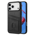 Case with Card Slots PU-leather iPhone 18 Pro, iPhone 17 Pro - Black — Övrigt