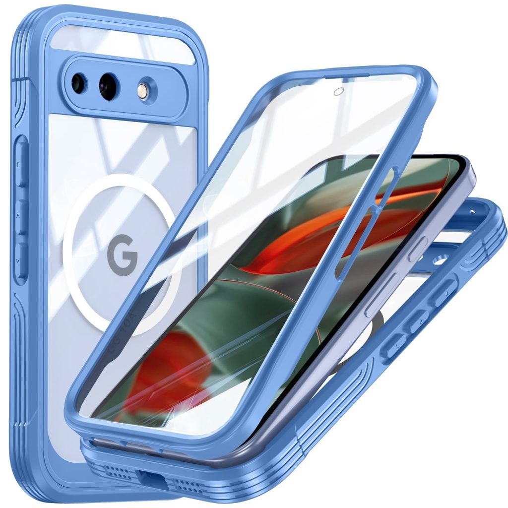 Google Pixel 10a Case MagSafe Compatible PC+TPU with Screen Protector - Blue