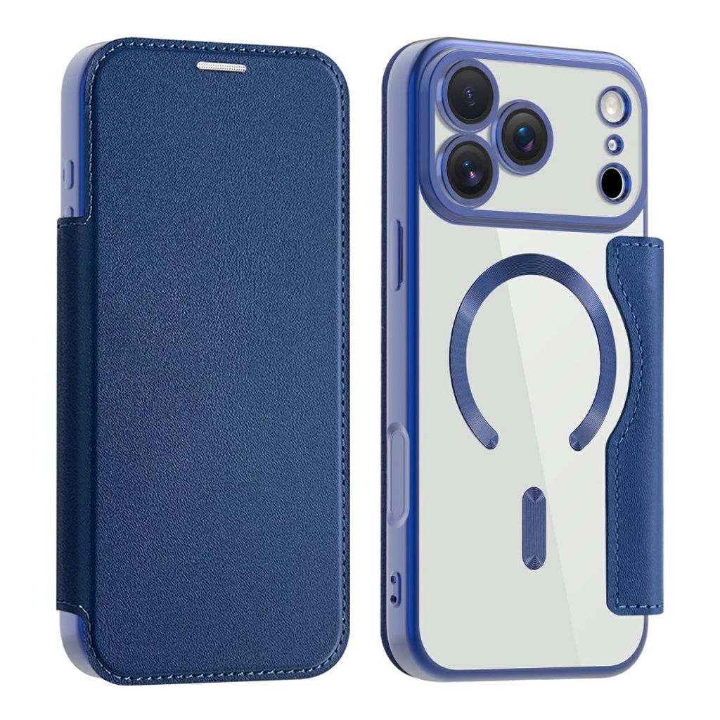 iPhone 17 Pro MagSafe RFID Blocking Wallet Cover – Blue — Övrigt