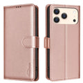 BINFEN COLOR iPhone 18 Pro Max/17 Pro Max Wallet Cover in PU-leather - Rose Gold — BINFEN