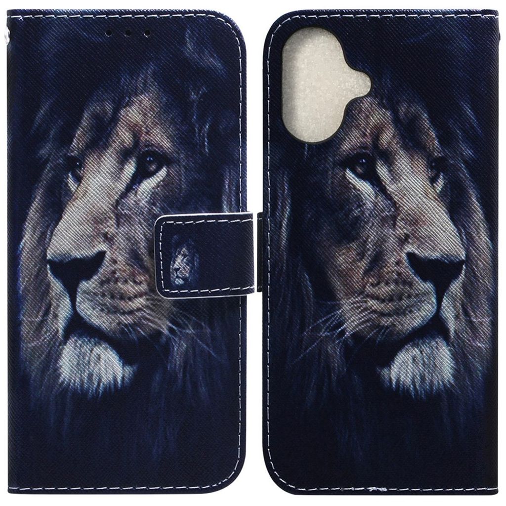 iPhone 16 phone cover with a stand and card slot - Dark Blue