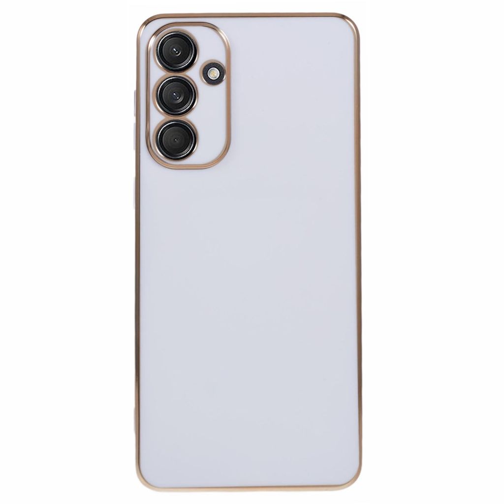 Samsung Galaxy A56 5G Case with electroplating frame - White