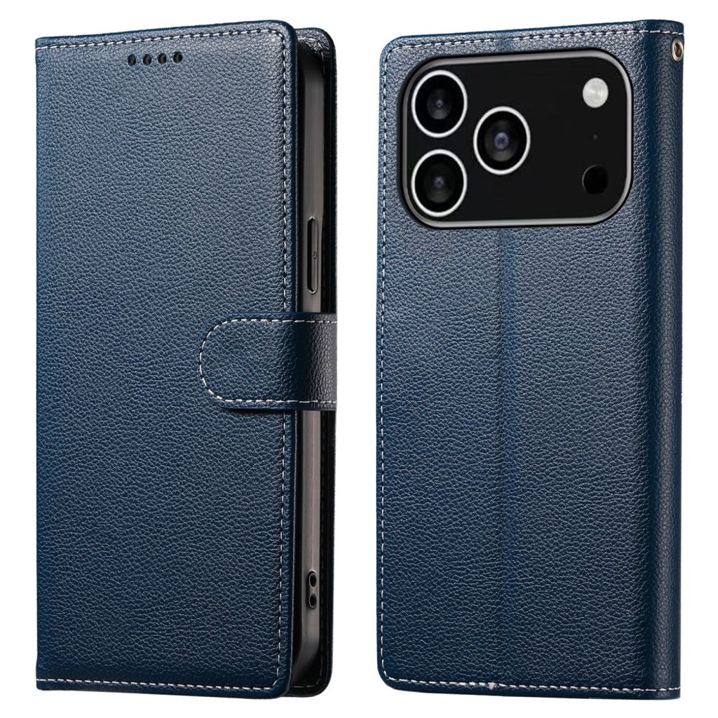 iPhone 18 Pro/17 Pro Wallet Cover - Dark Blue — Övrigt