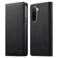 DIERFENG Xiaomi Redmi A7 Pro Wallet Cover RFID Blocking - Black — DIERFENG