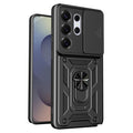 AMORUS Samsung Galaxy S26 Ultra Case Kickstand Camera Cover - Black