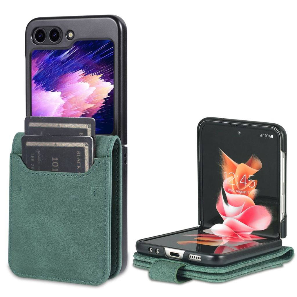 AZNS Samsung Galaxy Flip6 / Flip 7 FE Wallet Cover - Green — AZNS