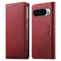 DIETFENG Google Pixel 11 Pro XL Wallet Cover RFID Blocking - Red — DIETFENG