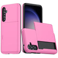 Samsung Galaxy S25 Case with Card Holder - Pink