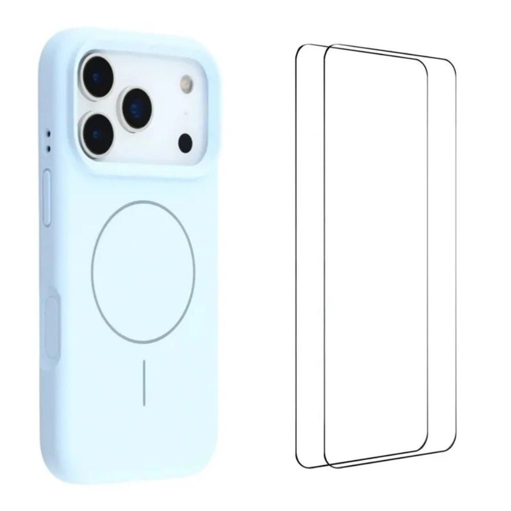 iPhone 18 Pro Max MagSafe Compatible Case with 2x Screen Protectors - Blue — Övrigt