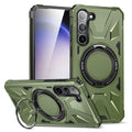 Samsung Galaxy S24 Case with Ring Kickstand - Dark Green