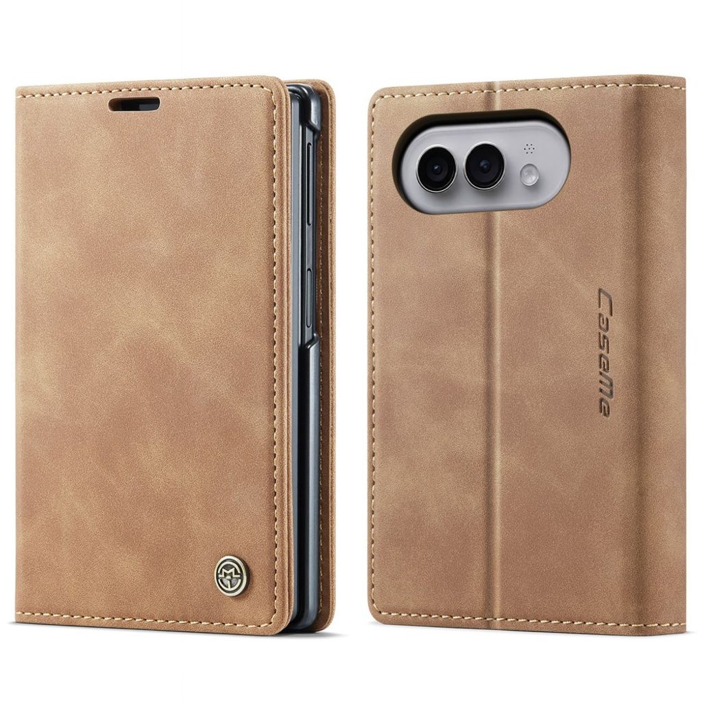 CASEME iPhone Duo Wallet Cover in  PU Leather - Brown — CASEME