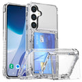 Samsung Galaxy S25 Plus Case  with Card Slot and Stand - Transparent