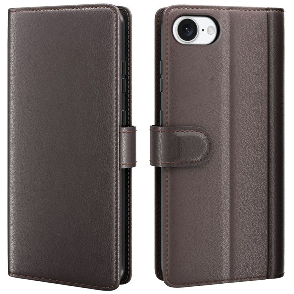 iPhone 17e/16e Leather Cover  - Gray — Övrigt