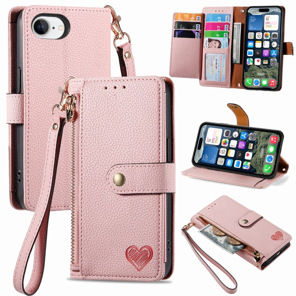 iPhone 17e/16e Wallet Cover - Gray — Övrigt