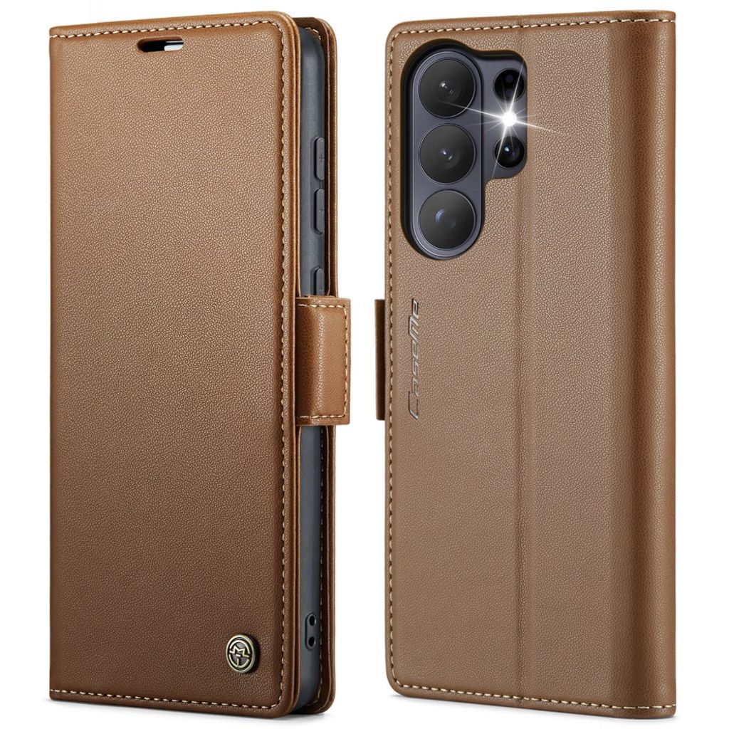 CASEME Samsung Galaxy S26 Ultra Wallet Cover RFID Blocking - Brown — CASEME