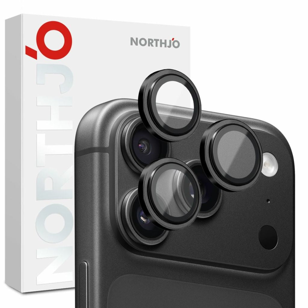 NORTHJO iPhone 18 Pro/18 Pro Max Lens Protector 9H - Black — NORTHJO