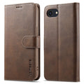 LC.IMEEKE iPhone 17e/16e Wallet Cover - Brown