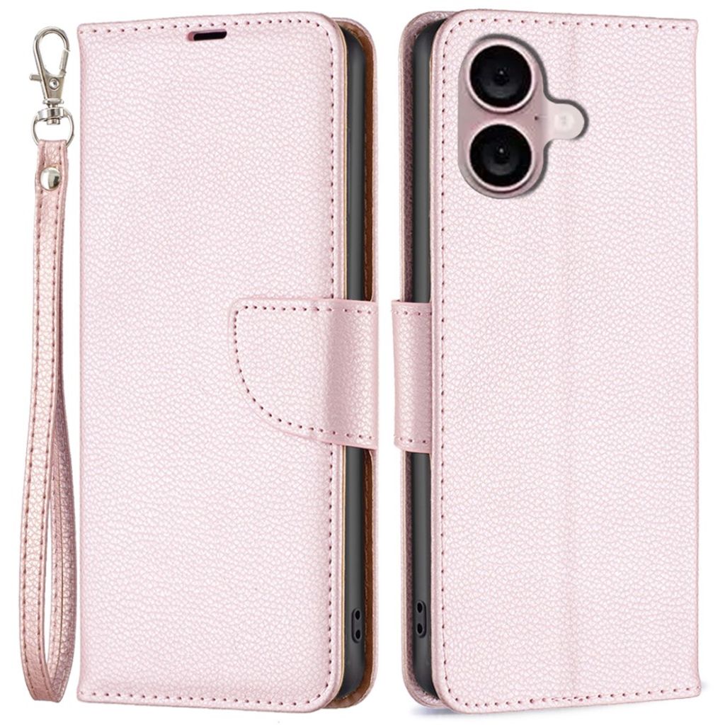 iPhone 16 cover with a stand - Rose Gold — Övrigt