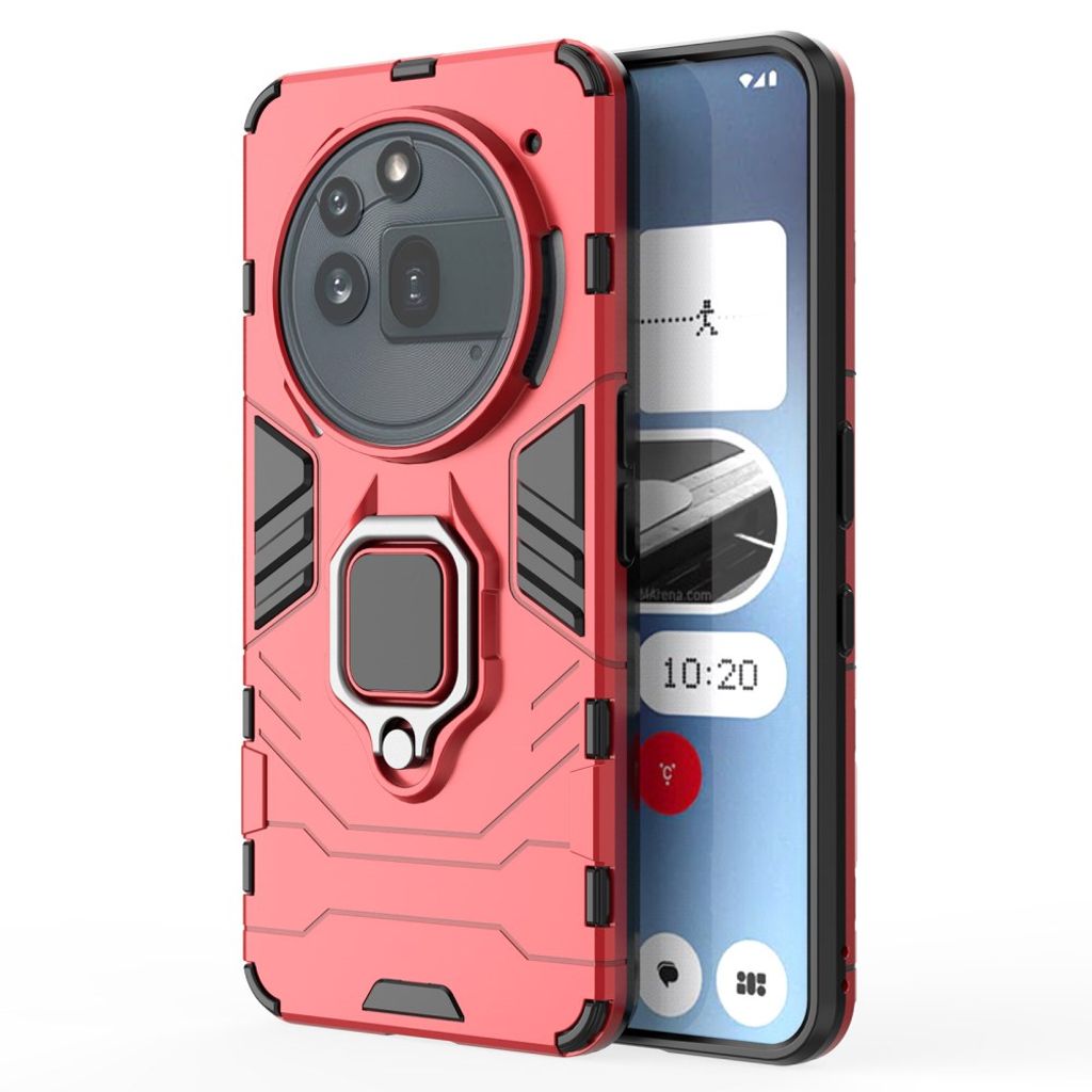 Nothing Phone (3a) Pro Case with Ring holder - Red