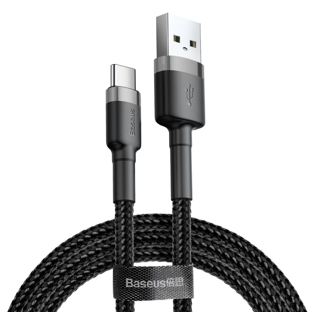 Baseus Cafule USB-A / USB-C QC 3.0 3A cable 1 m - black-gray — Baseus