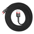 Baseus Cafule USB-A / Lightning 1.5A QC 3.0 cable 2 m - black and red — Baseus