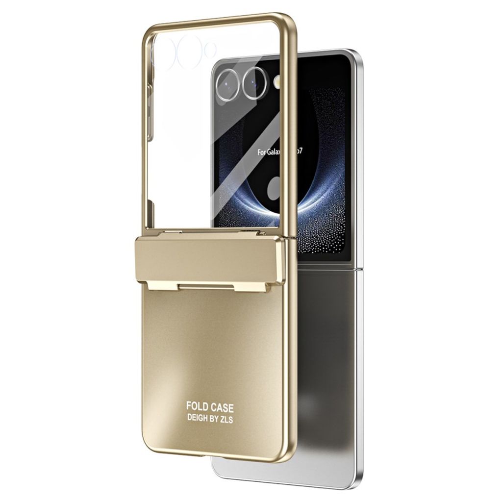 Samsung Galaxy Z Flip7 5G Case with Screen Protector - Gold — Samsung