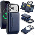 MAGKING iPhone 18 Pro Max/17 Pro Max MagSafe Case with Removable Wallet - Blue — MAGKING