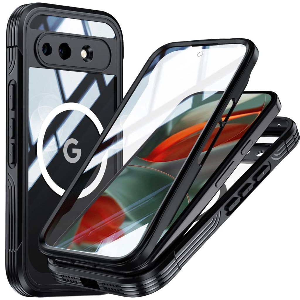 Google Pixel 10a MagSafe Case Tempered Glass Screen Protector - Black