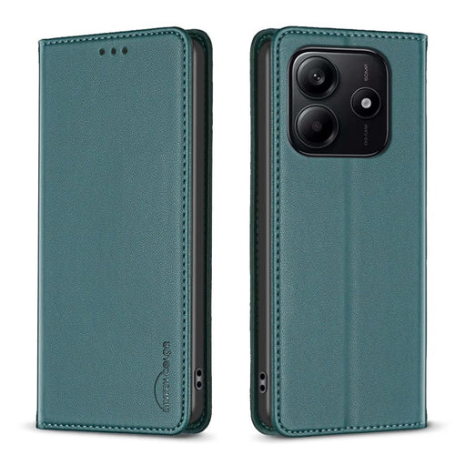 BINFEN COLOR Xiaomi Redmi Note 14 5G Wallet Cover - Green — BINFEN