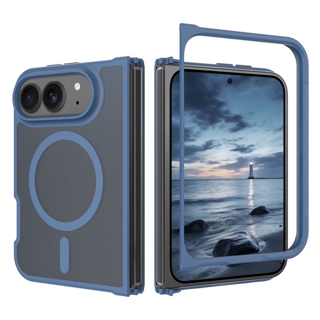 iPhone Duo MagSafe Case with TPU Frame & Acrylic Back - Blue — Övrigt