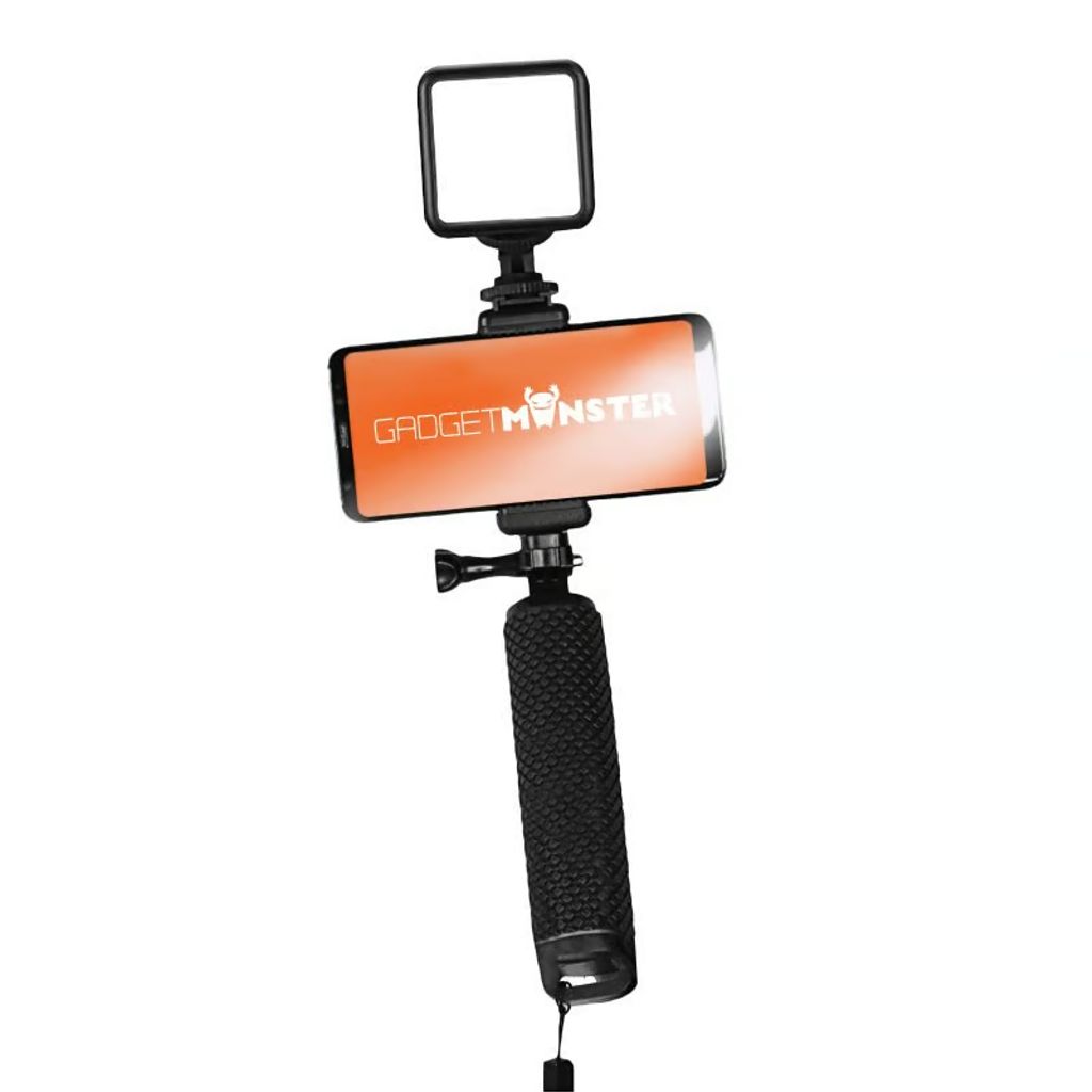 Gadgetmonster Vlogging Stick / Handheld Tripod / Stabilizer for Mobile - Black