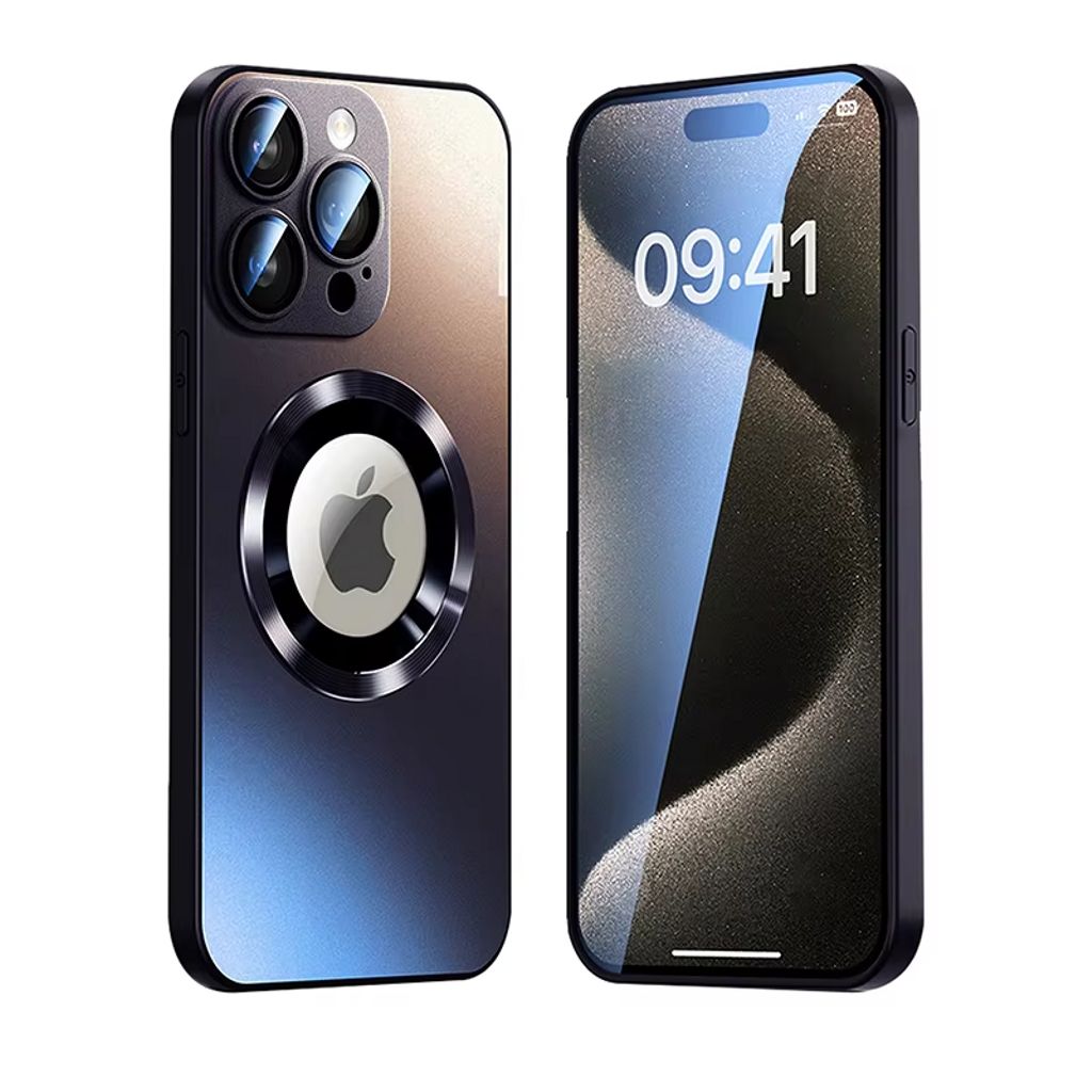 SiGN Magnetic Case iPhone 16 Pro with lens protection and logo view - Black — SiGN