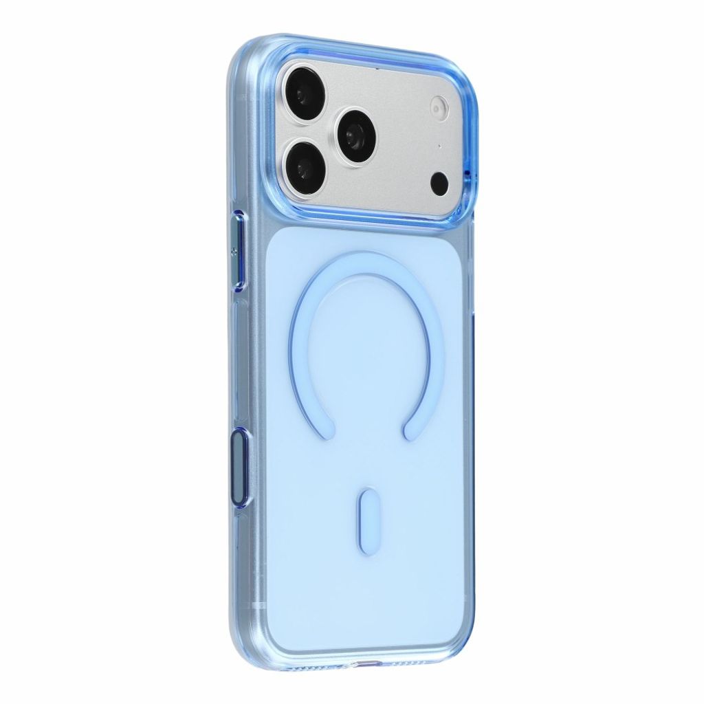 JAUCASE iPhone 18 Pro Max/17 Pro Max MagSafe Case - Transparent/Blue — JAUCASE