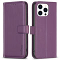 BINFEN COLOR iPhone 16 Pro Max Wallet Cover – Dark Purple