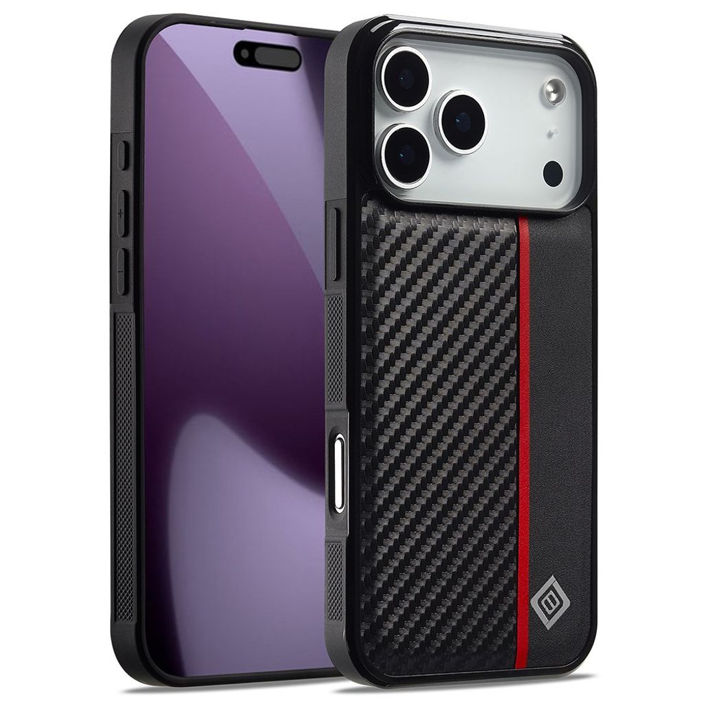 Carbon Fiber Texture Phone Case iPhone 18 Pro, iPhone 17 Pro - Black — Carbon