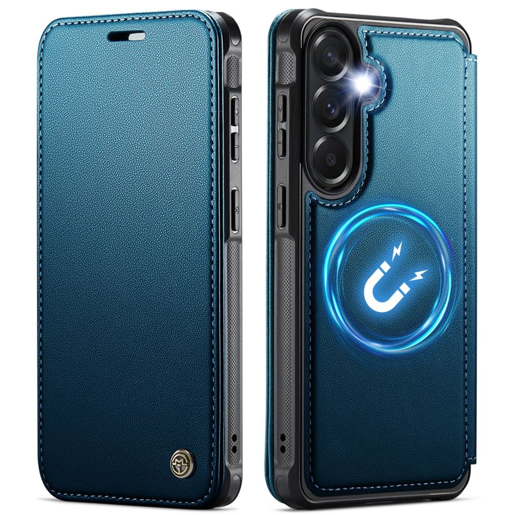 CASEME 053 Samsung Galaxy A17/A16/A26 Wallet Cover MagSafe RFID blocking - Blue — CASEME
