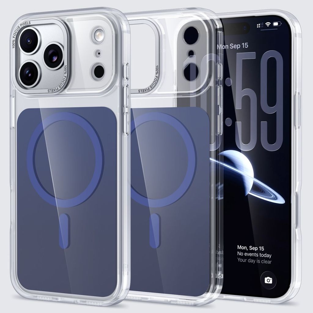 iPhone 18 Pro/17 Pro MagSafe Compatible TPU Acrylic Case - Blue — Övrigt