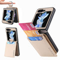 Samsung Galaxy Flip6 / Flip 7 FE Case with Cardholder - Beige