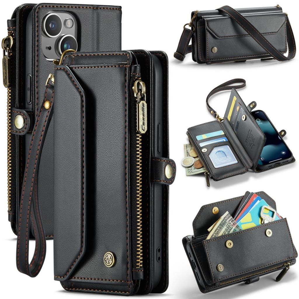 CASEME iPhone 13 mini Wallet Cover RFID Blocking – Black