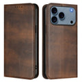 iPhone 18 Pro/17 Pro Wallet Cover PU-leather RFID Blocking  - Brown — Övrigt
