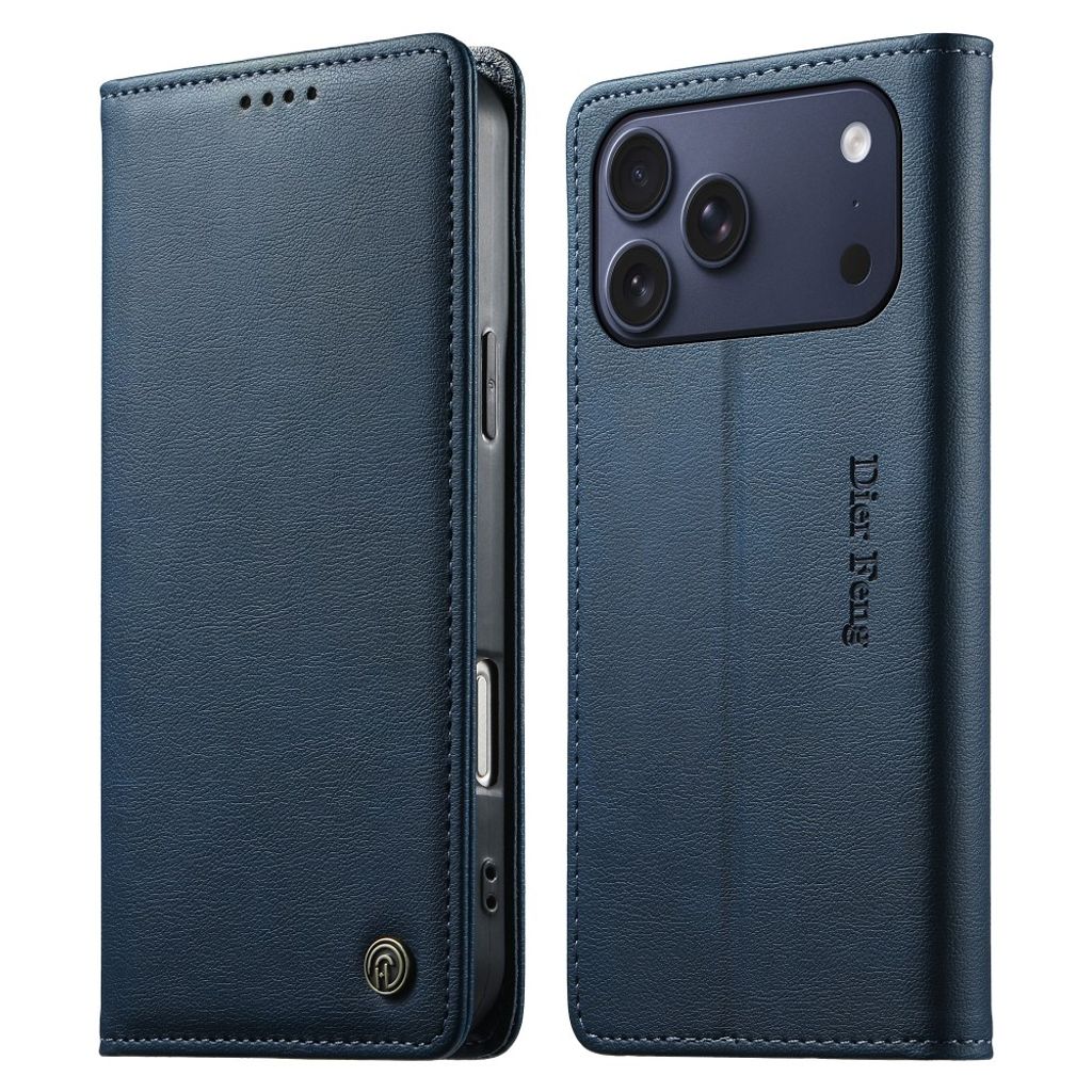 DIERFENG iPhone 18 Pro Max/17 Pro Max Wallet Cover RFID Blocking - Blue — DIERFENG