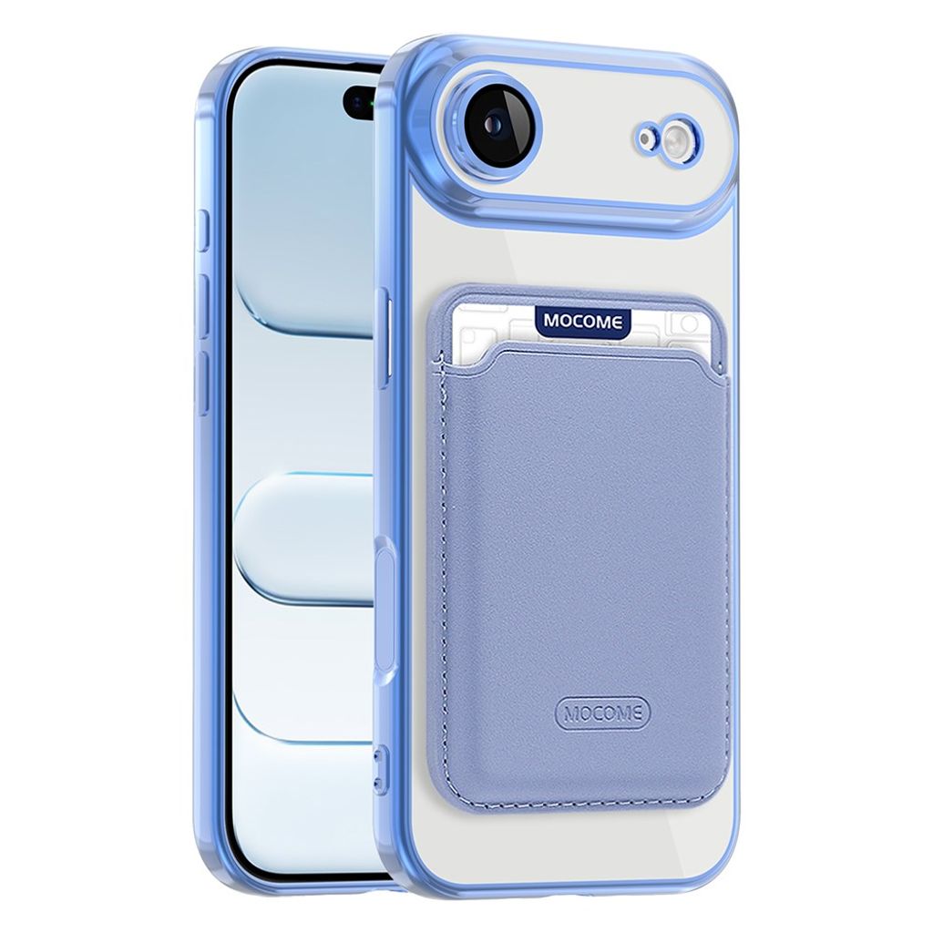 iPhone Air MagSafe Case with Detachable Card Holder - Blue