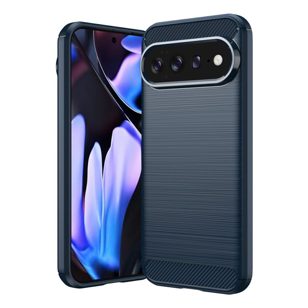Google Pixel 11 Pro XL TPU Case Carbon Fiber Texture - Blue — Google