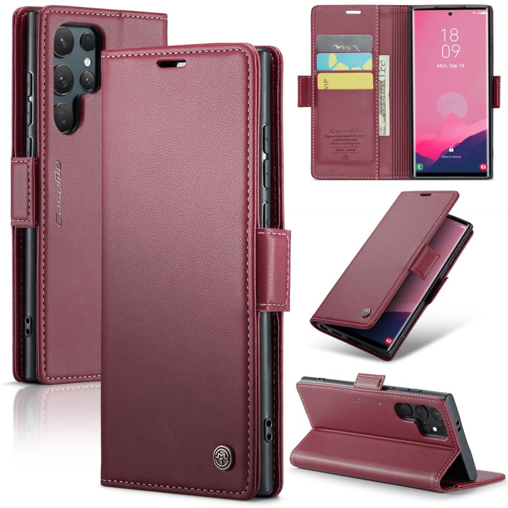 CASEME Samsung Galaxy S25 Ultra Wallet Cover - Red — CASEME