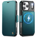 CASEME 053 iPhone 17 Pro Max Wallet Cover MagSafe RFID blocking - Turquoise — CASEME