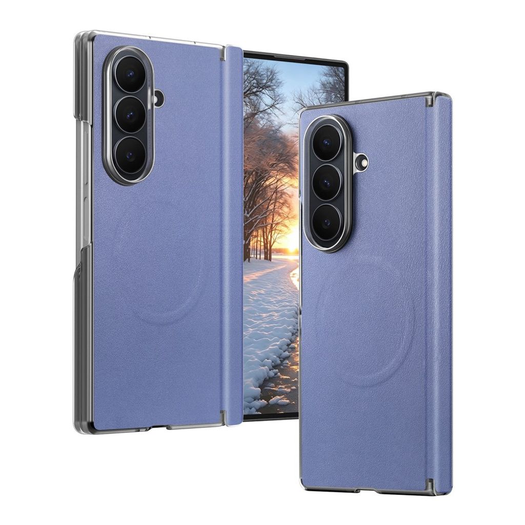 MagSafe Case PU-leather Samsung Galaxy Z Fold8 Ultra - Blue — MagSafe