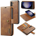 DG.MING Samsung Galaxy A36 5G Cover with Wallet - Brown — DG.MING