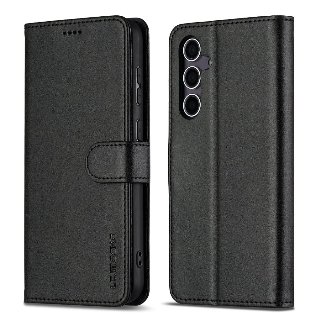 LC.IMEEKE Samsung Galaxy S26 Plus Wallet Cover - Black