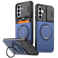 Samsung Galaxy S26 Magsafe Case with Card Slot and Camera Protection - Blue — Samsung