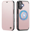 CASEME 053 iPhone 17 Wallet Cover MagSafe RFID blocking - Light Pink